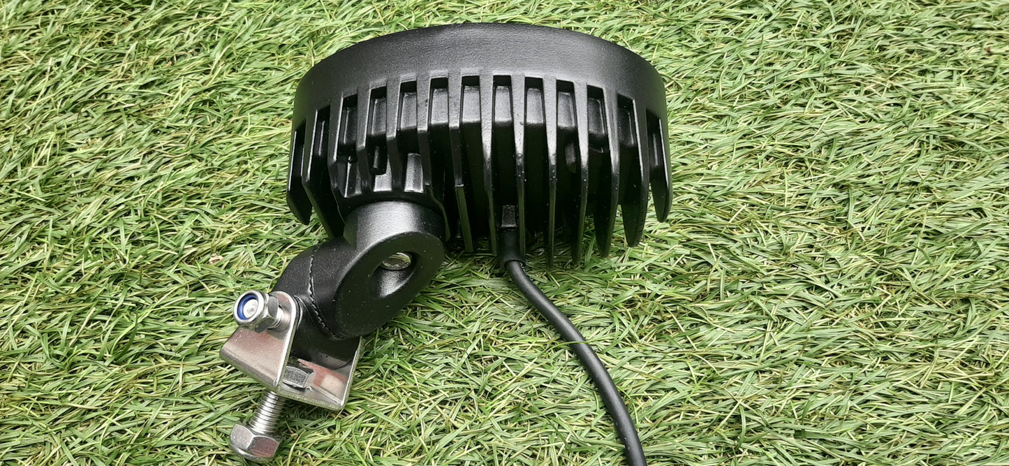 Handrail/Roof/Mudguard Lamp, Oval, Side Mount