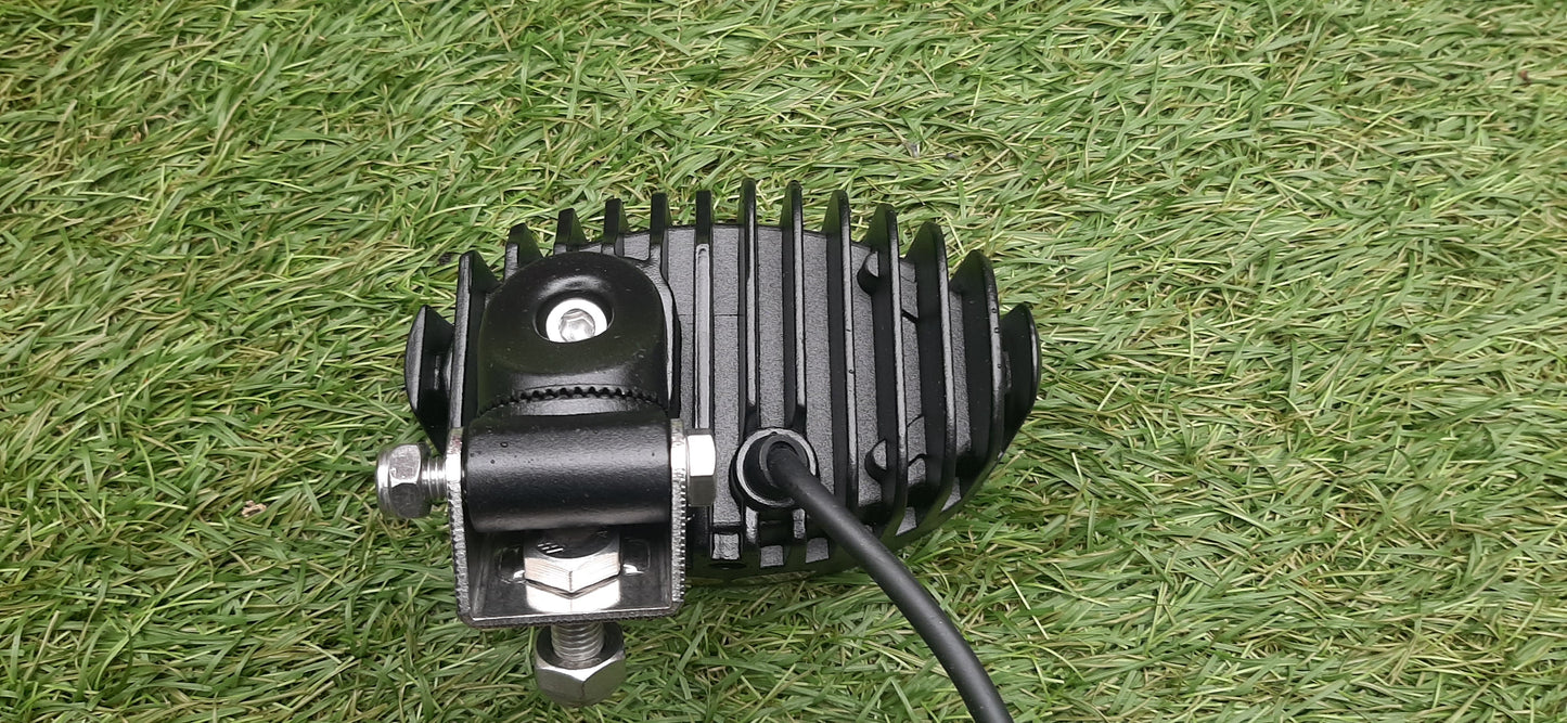 Handrail/Roof/Mudguard Lamp, Oval, Side Mount