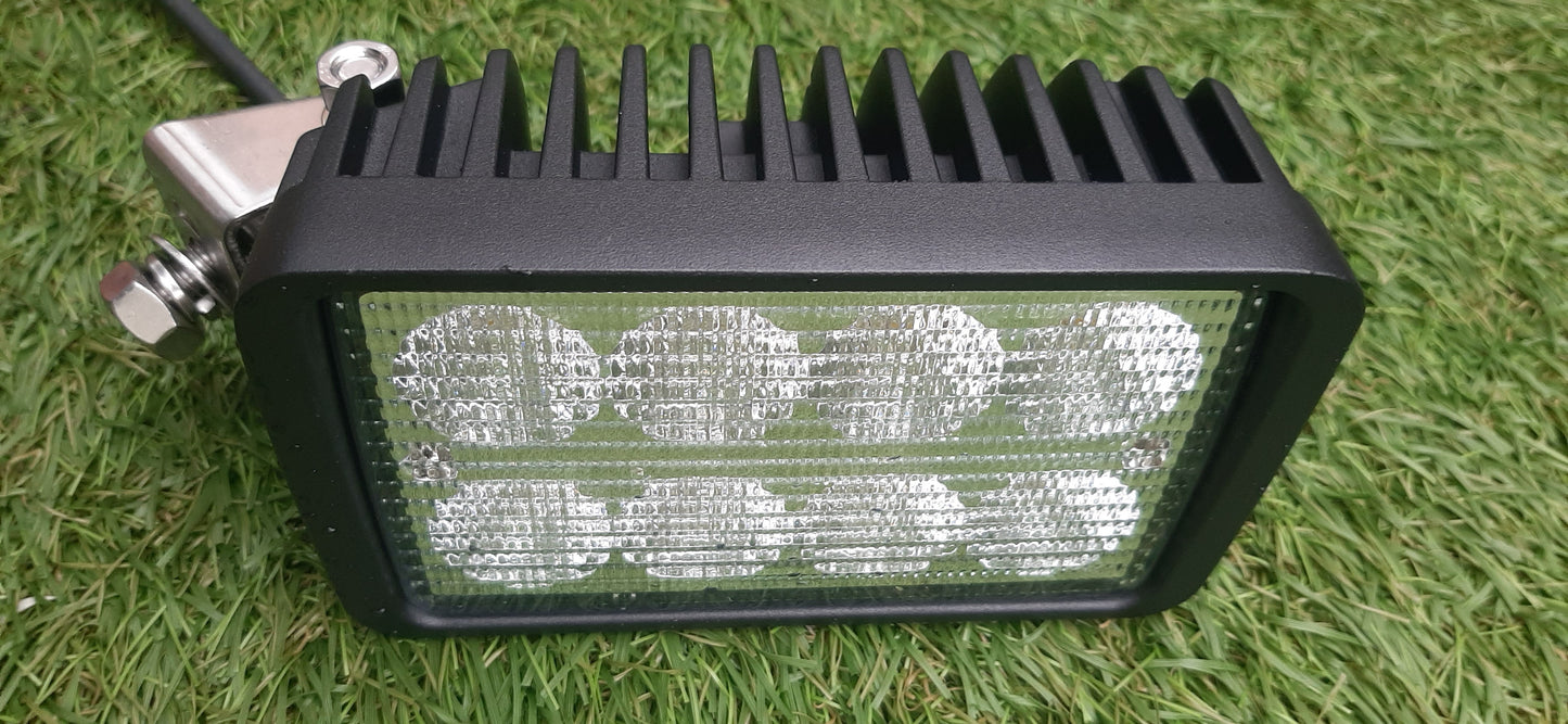 Rectangular Roof/Mudguard/Handrail Lamp - Side Mount with Tilt and Swivel