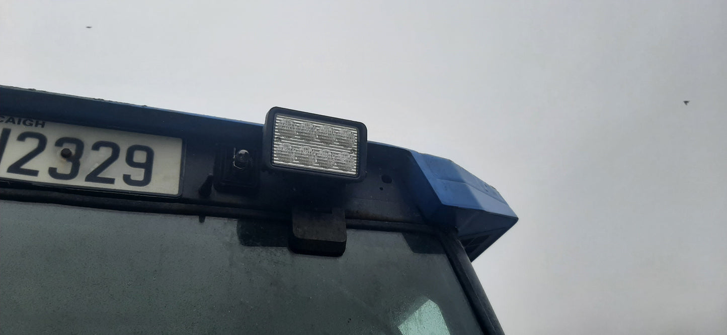 Rectangular Roof/Mudguard/Handrail Lamp - Side Mount with Tilt and Swivel