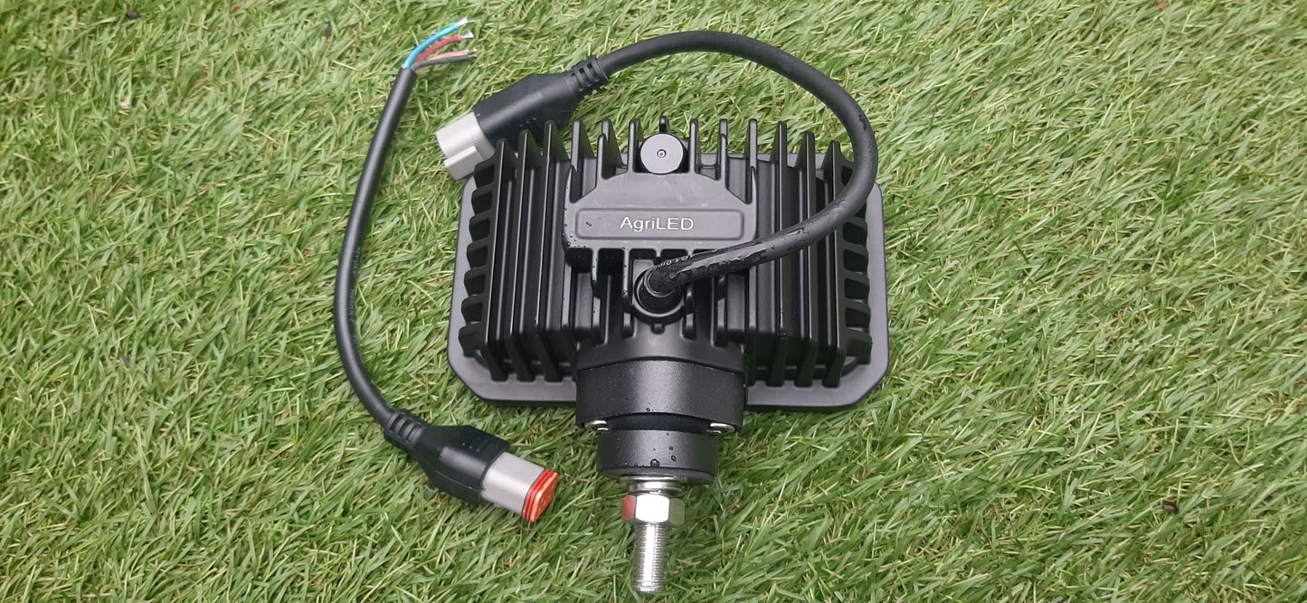 Rectangular Bottom Mount LED Headlight Pair - Road Legal