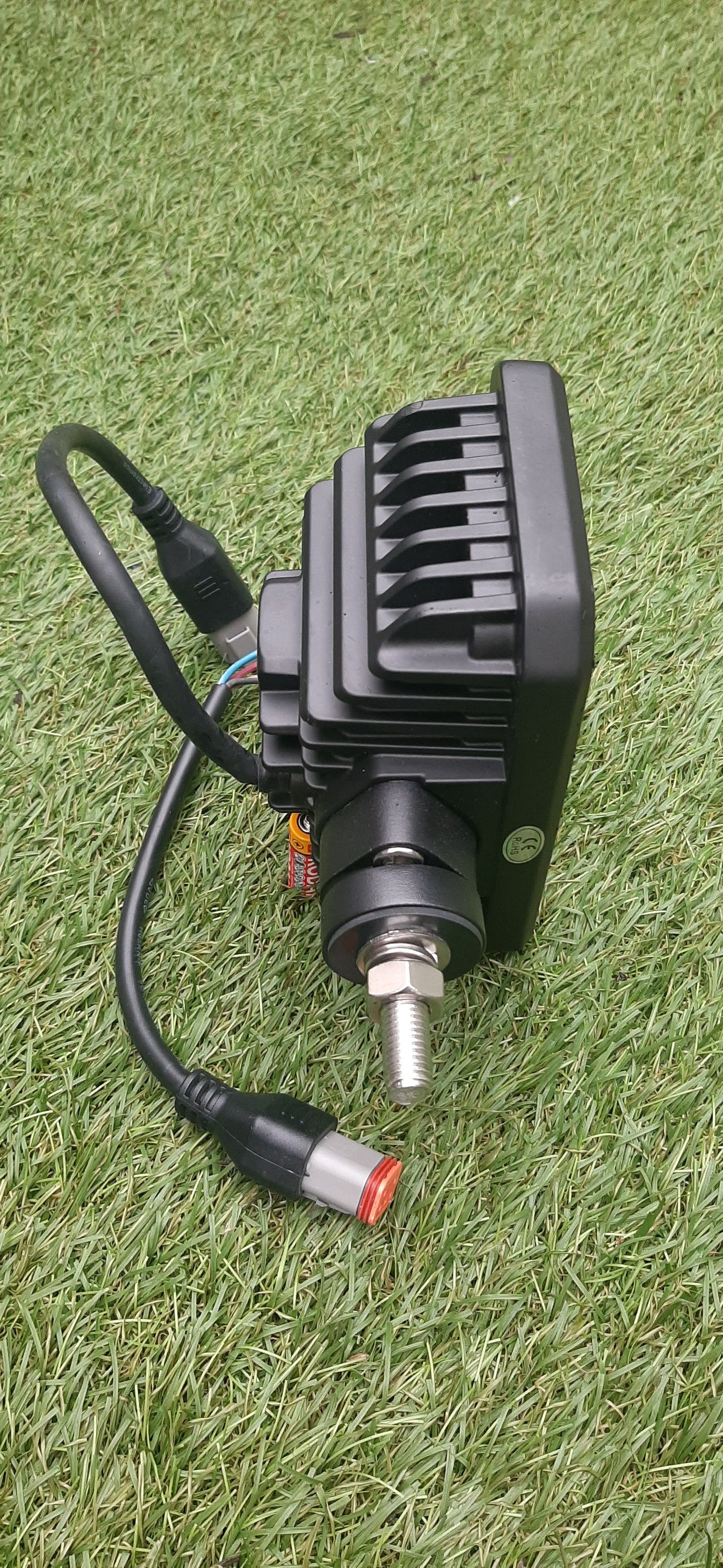 Rectangular Bottom Mount LED Headlight Pair - Road Legal