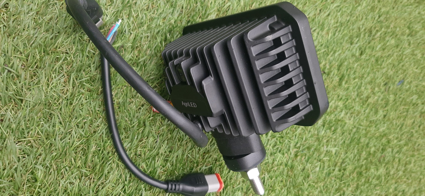 Rectangular Bottom Mount LED Headlight Pair - Road Legal