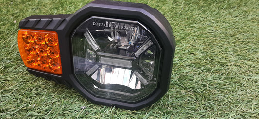 Fastrac/ FERMEC / JCB / Loadall / Manitou / Massey Ferguson / Teleporter LED Combination Headlight Pair - Road Legal