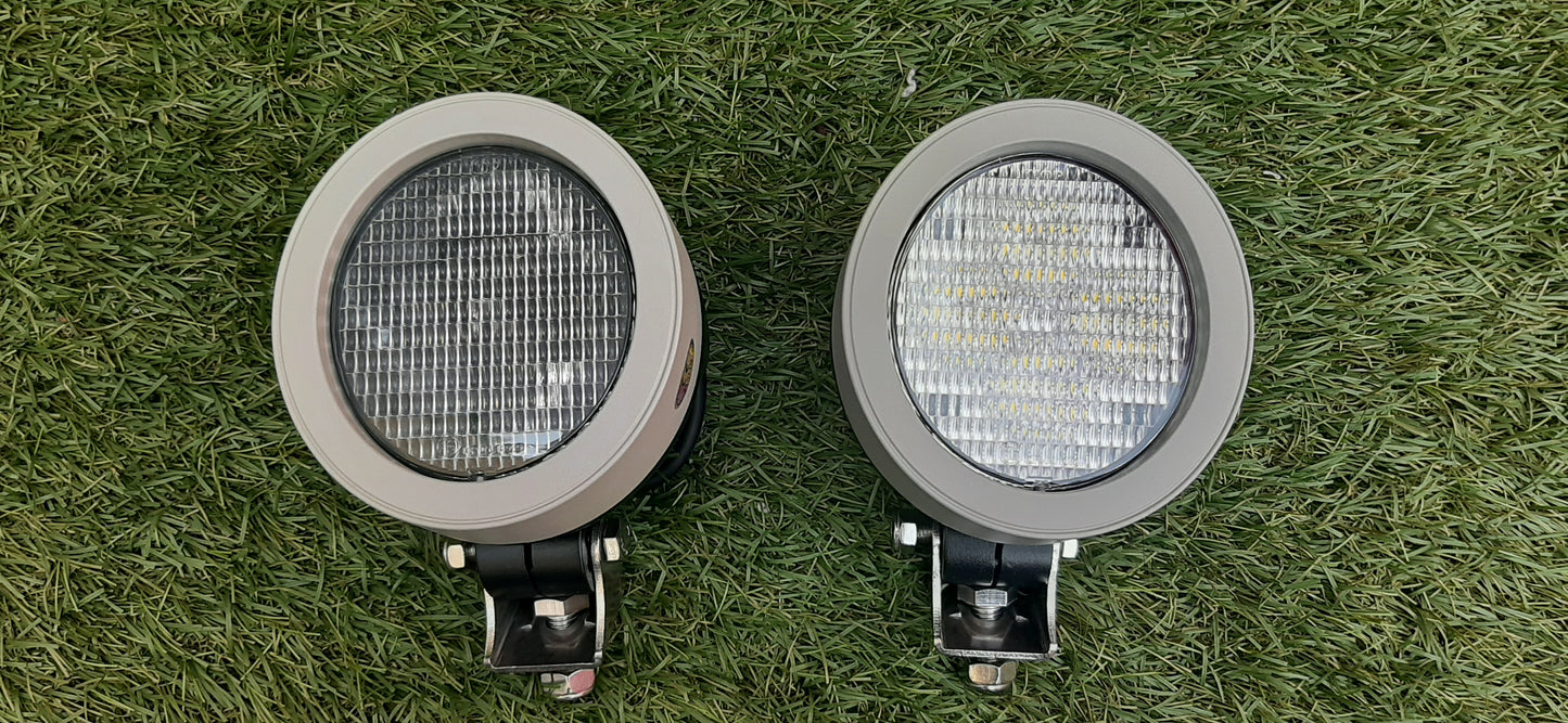 Roof Lamp John Deere, Oval Egg Shaped - Grey/Silver