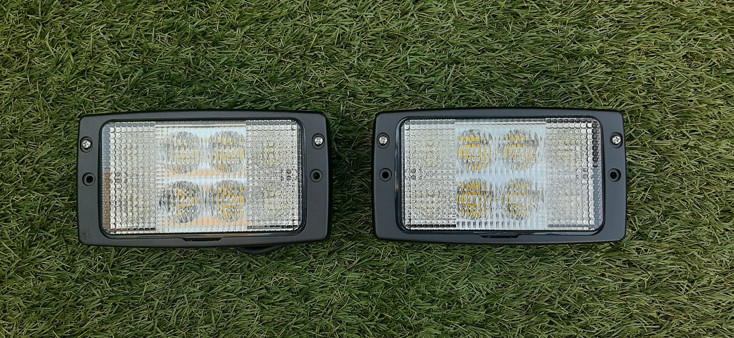CASE CS / Fendt / John Deere / Massey Ferguson / Steyr / Zetor Rectangular LED Roof Front Lamp Flood Beam