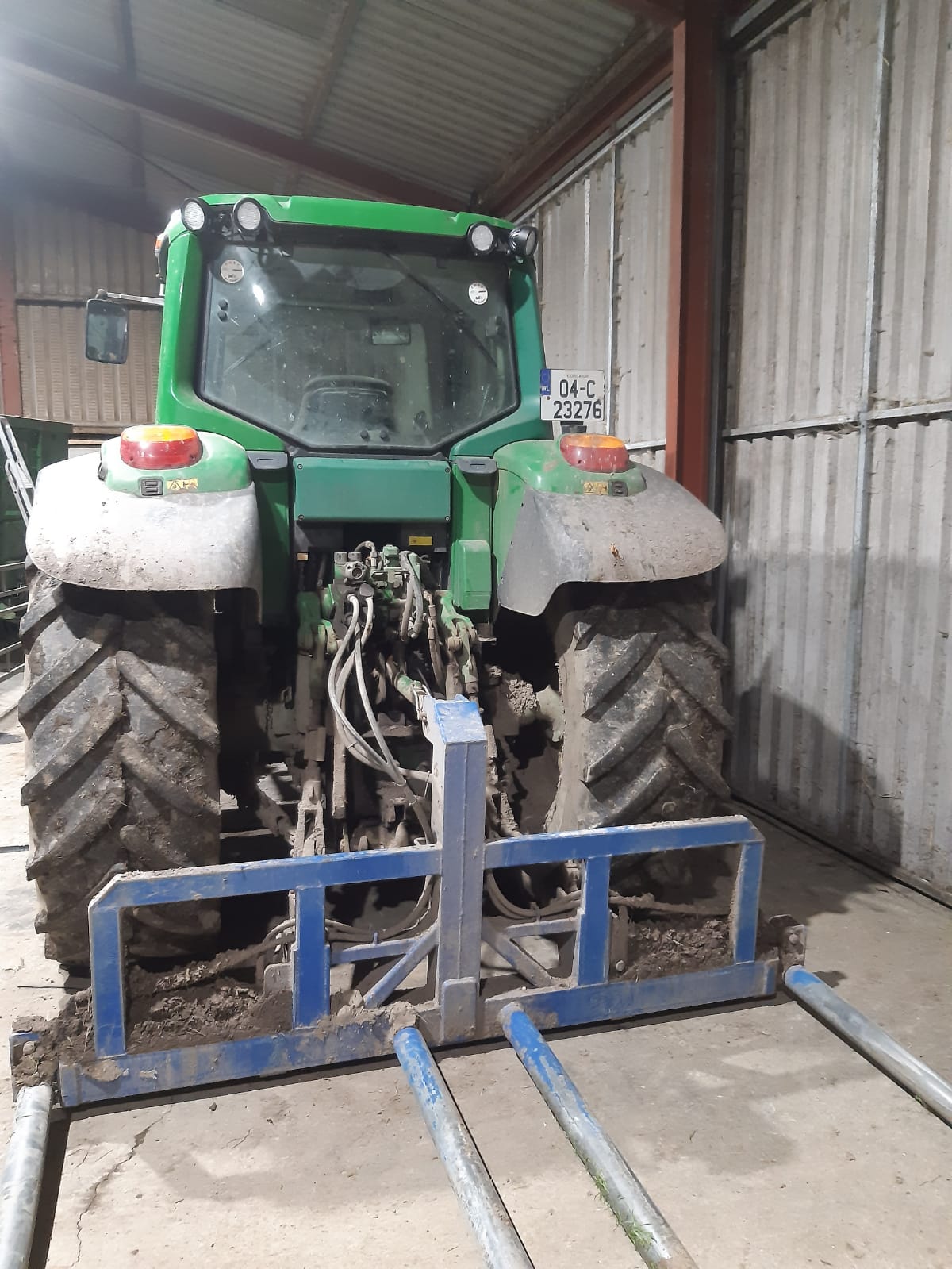 Roof Lamp John Deere, Oval Egg Shaped - Black