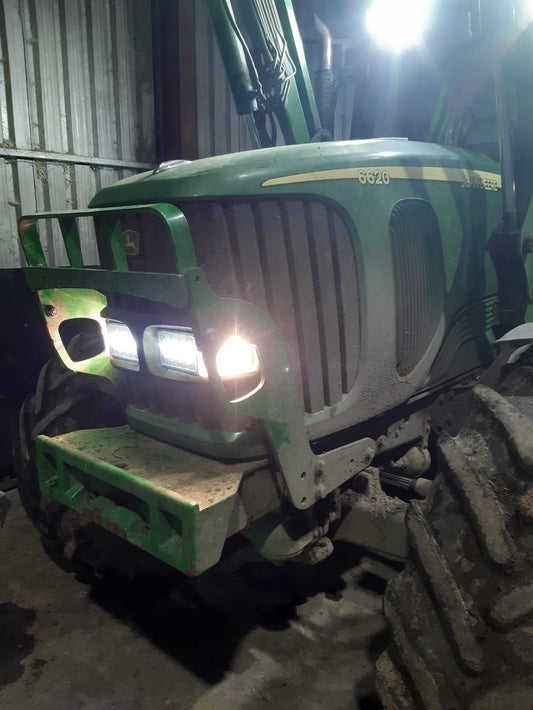 John Deere 20 & 30 Sers LED Headlight Pair - Road Legal