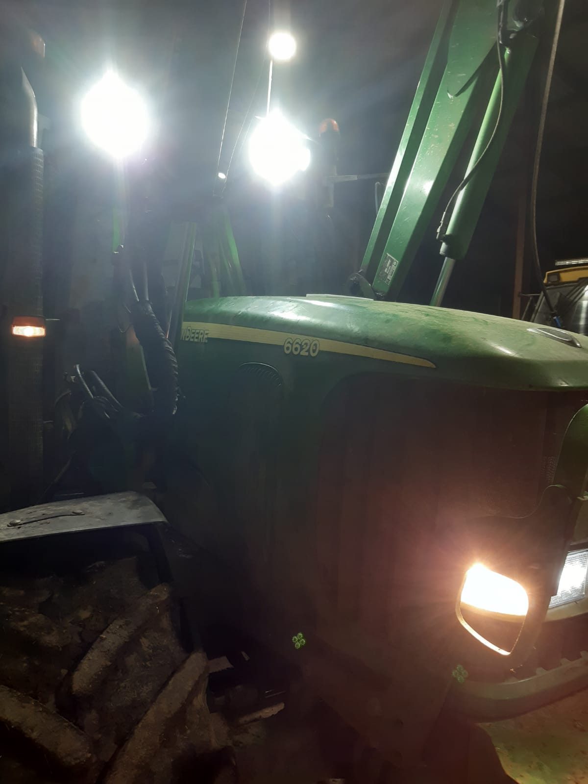 Roof Lamp John Deere, Oval Egg Shaped - Black