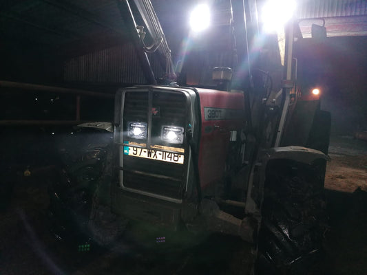 Massey Ferguson 300/3000/4000/6000 LED Headlight Pair - Road Legal
