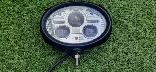 Oval LED Headlight Pair - Road Legal