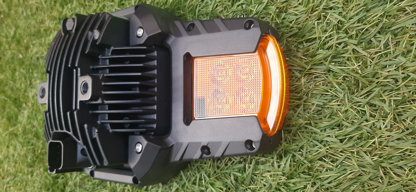 Fastrac/ FERMEC / JCB / Loadall / Manitou / Massey Ferguson / Teleporter LED Combination Headlight Pair - Road Legal