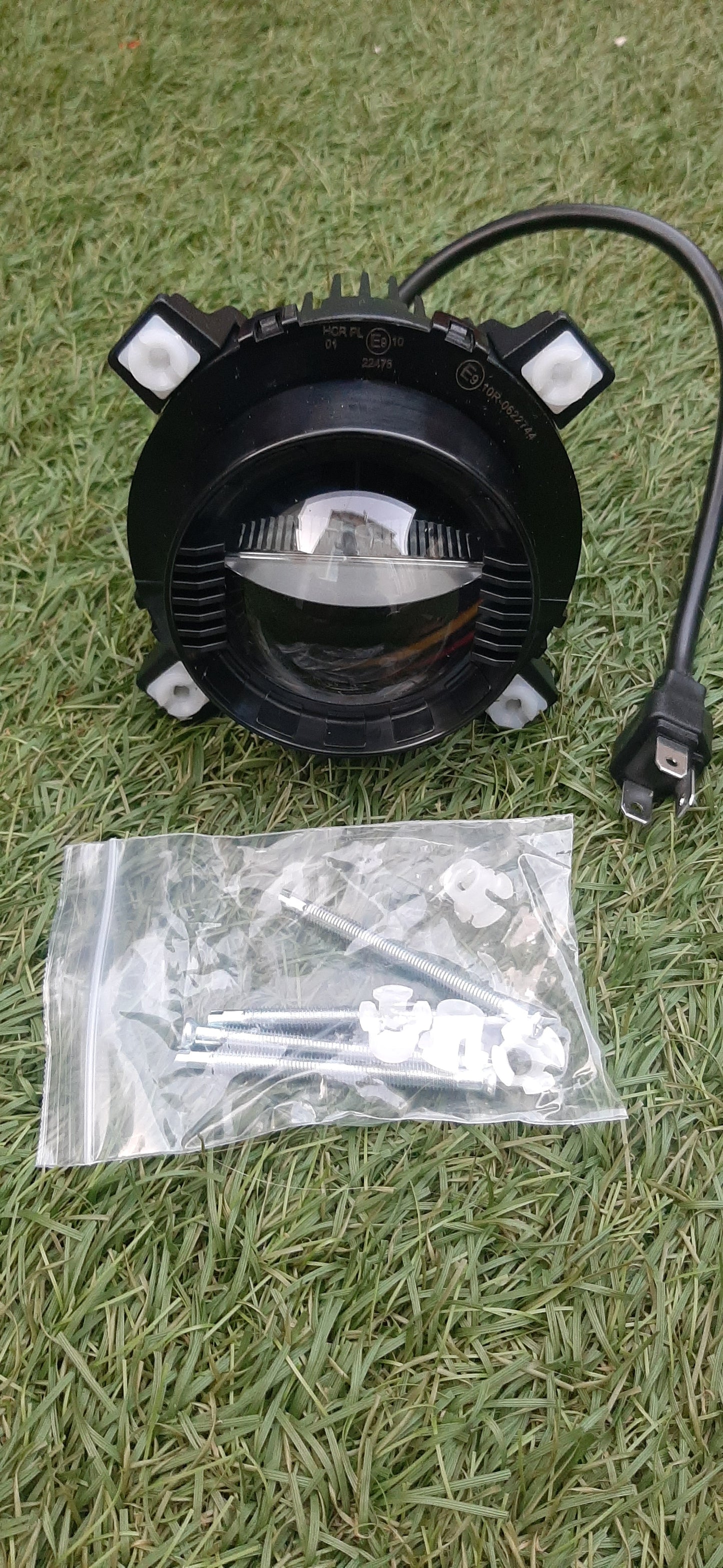 Road Legal Round LED Headlight Pair Low and High Beam