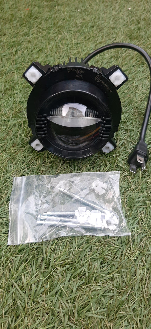 Road Legal Round LED Headlight Pair Low and High Beam