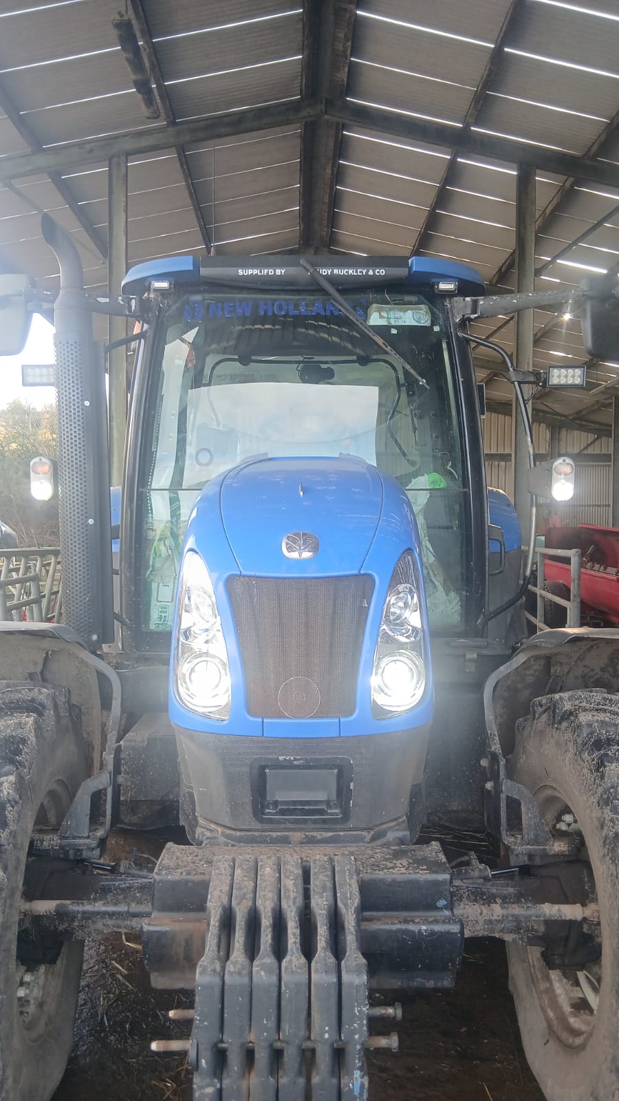 New Holland T5 T6 T7 TLA TSA LED Road Legal Headlights, Left and Right