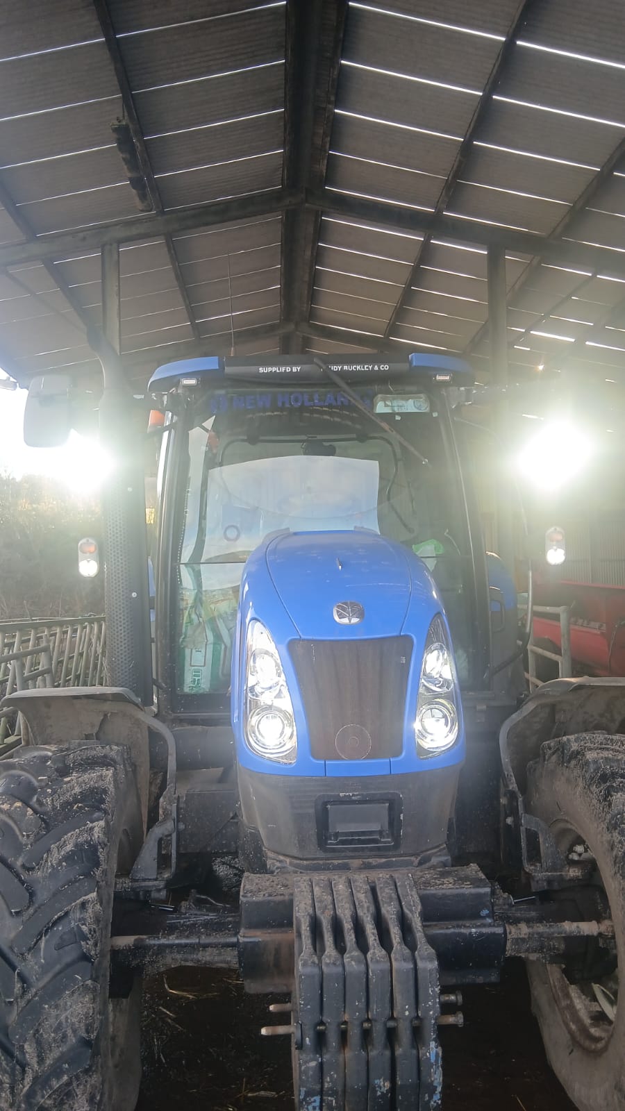 New Holland T5 T6 T7 TLA TSA LED Road Legal Headlights, Left and Right