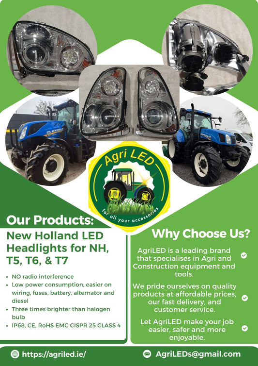 New Holland T5 T6 T7 TL TS LED Headlights